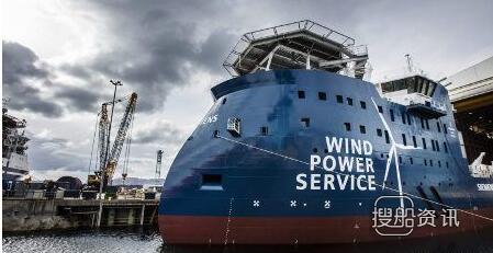 挪威Ulstein Verft船厂一艘风电场服务运营船下水