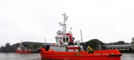 广东新船重工26.5米全回转拖轮成功交付