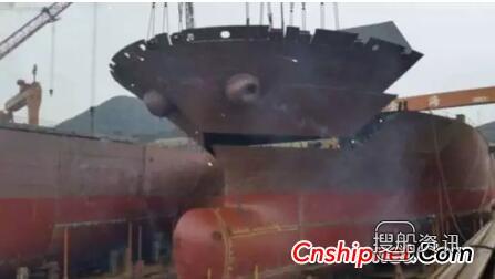 金海重工2艘9400TEU集装箱船顺利实现主甲板贯通