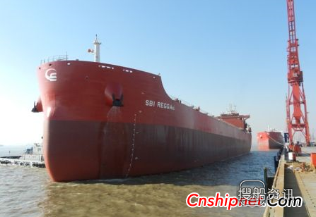 沪东中华82000吨散货船#5船完成试验