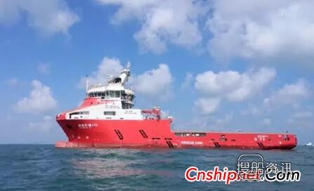 中海油服又一艘12000HP深水三用工作船试航