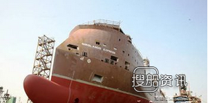 广东中远船务第五艘牲畜船顺利下水
