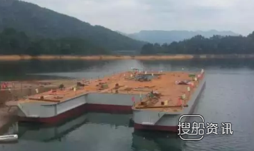 川船重工建造大型湖上试验平台下水