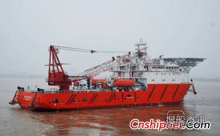 镇江船厂承建的85米维护工作船顺利出厂