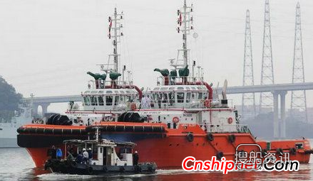 广东新船重工为智利船东建造的1艘拖船下水