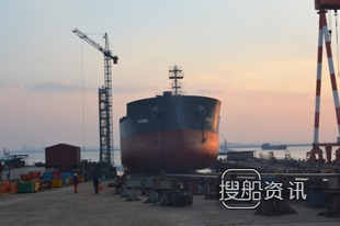 韩通船舶38800吨散货轮HT388-133下水