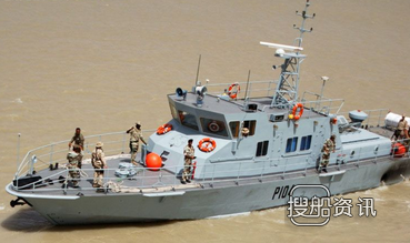 太阳鸟1艘30米出口钢质巡逻艇下水
