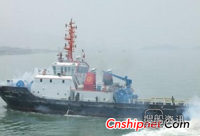 粤新海工2艘25米全回转拖轮铺龙骨