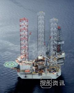 外高桥造船JU2000E型钻井平台H1289交付