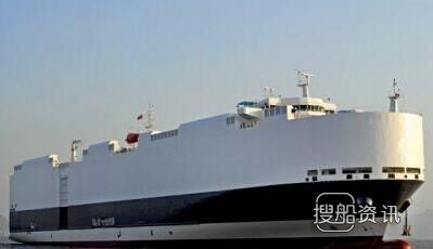 厦船重工1艘8500PCTC首制船出坞