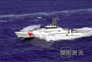 禾东造船厂2艘铝质高速巡逻船交付