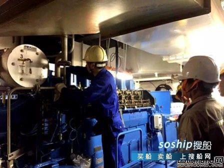 沪东中华13000吨5号船创下作业最短发电机动车周期