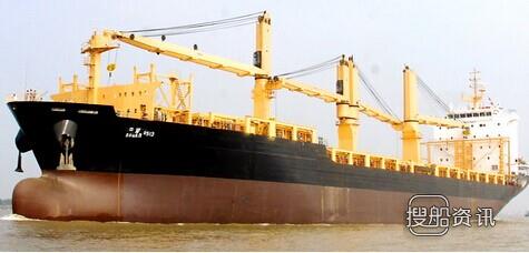 泰州口岸1艘27000吨杂货船试航成功