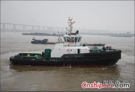 镇江船厂为宁波港交付第37艘全回转拖船
