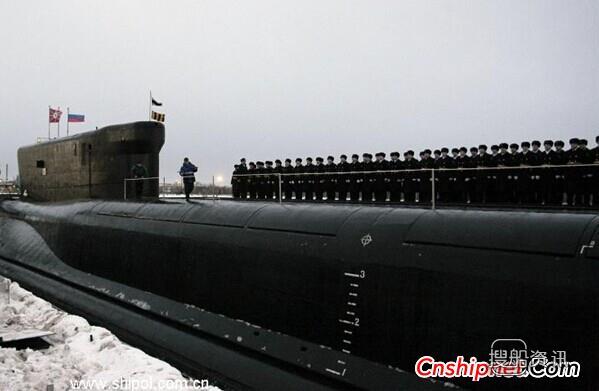 俄罗斯海军第3艘“北风之神”级核潜艇海试