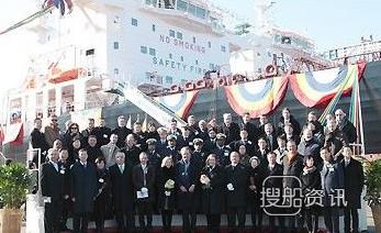现代尾浦一天交付3艘新船