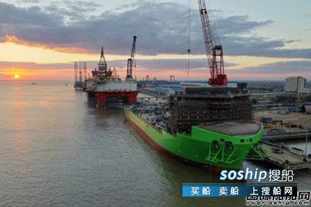 启东中远海运海工N829风车安装船完成两大节点