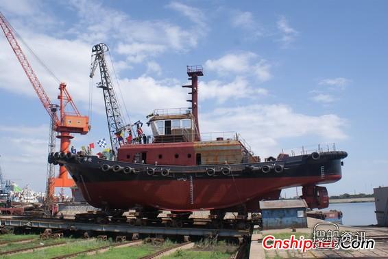 河船重工4000马力全回转拖轮NB204下水