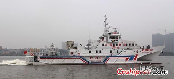 英辉南方“北海救203”船内部航行试验
