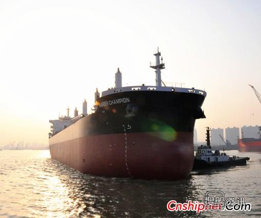 全球首艘“海豚64型”绿色散货船命名