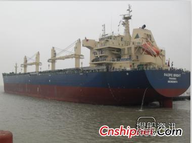 新韩通57000吨散货轮HT57-115成功试航