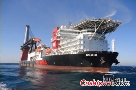 大宇造船“Aegir”号深水作业船海试