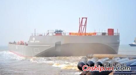 宏强船舶重工375FT压载驳HQ048下水