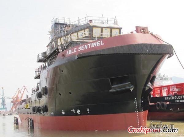 东南造船厂59米海洋工程船SK65下水