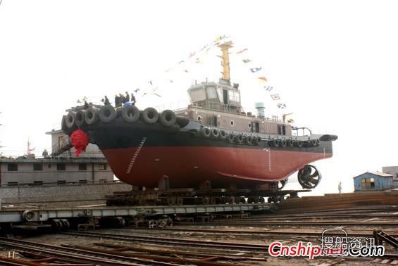 河船重工5000KW全回转拖轮下水