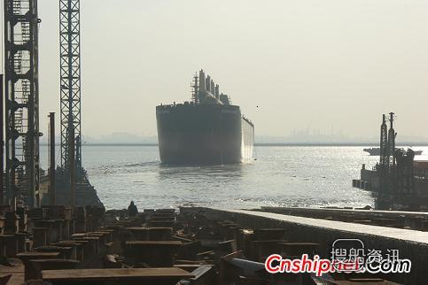 韩通船舶57000吨散货轮HT091下水