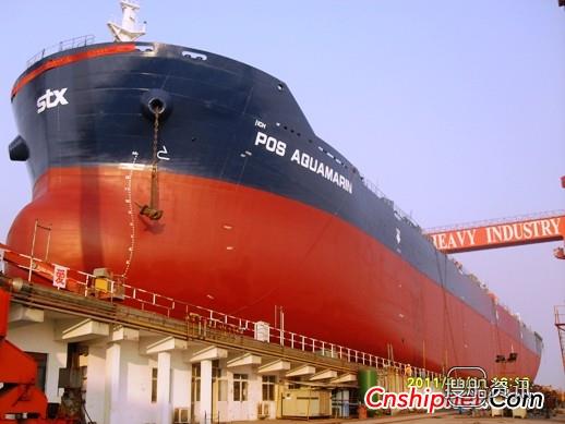 新韩通57000吨散货轮HT058下水
