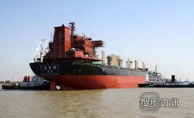 东泽船舶35000吨新船顺利下水