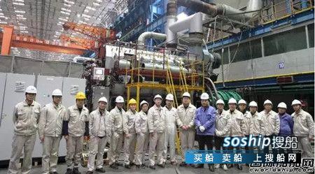 中船动力又一台大功率中速机12V32/40主机交验