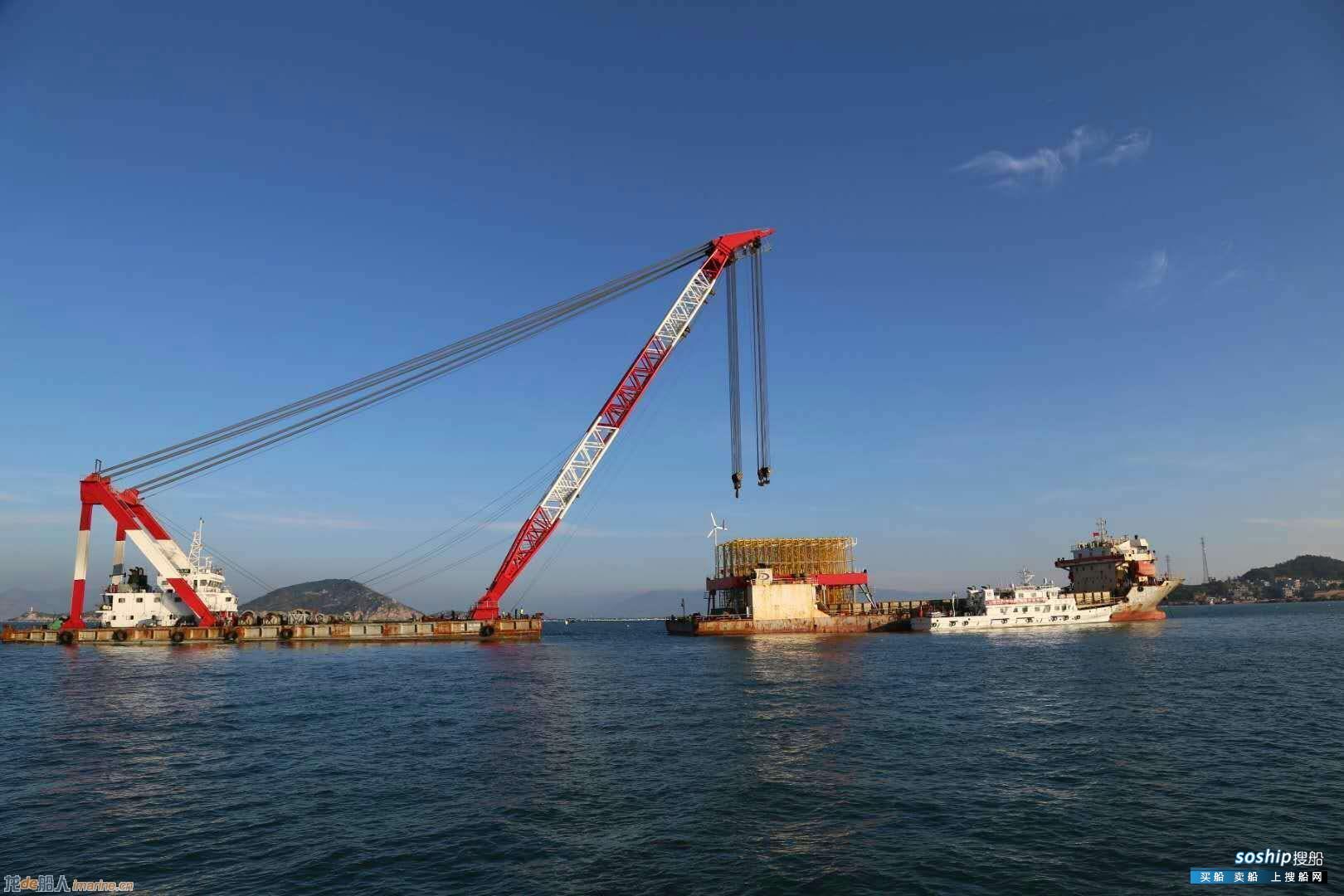 振华重工深远海鲍鱼养殖平台投入使用