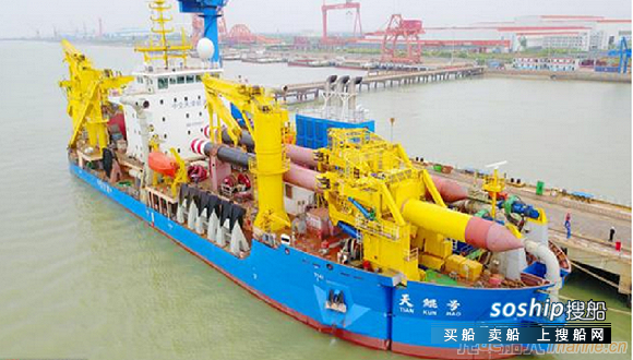 中国自主研发疏浚船舶“天鲲号”投产首航