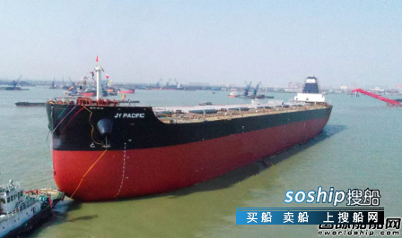 中船澄西为交银租赁建造第5艘8.2万吨散货船下水