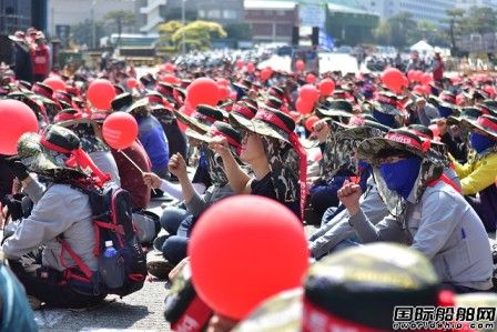 开启罢工潮！现代重工工会抗议收购大宇造船