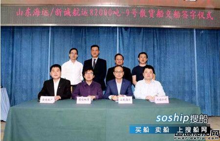 金陵船厂交付新诚航运第九艘82000吨散货船