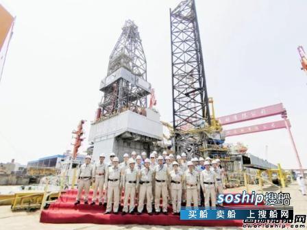 外高桥造船CJ50系列自升式钻井平台H1419出坞