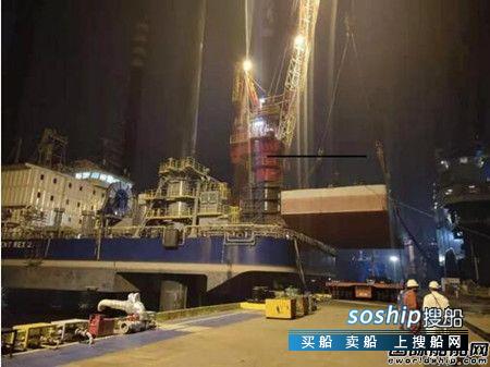 江苏招商重工CMHI-181-2项目完成300吨吊机负荷试验