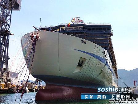 三菱造船为阪九轮渡建造最新车客渡船下水