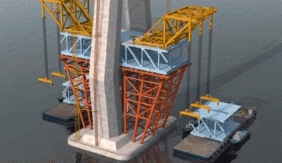 在中国建设大桥，原来有这种架桥神器