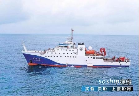 我国首艘4000吨级科考船“大洋号”进行首次综合海试