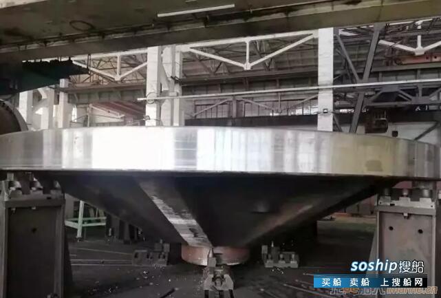 武汉重工成功完成155吨砧座加工