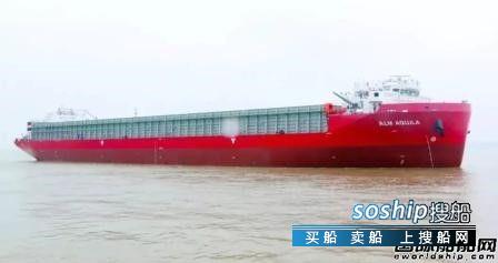 武船集团船舶公司两艘13000吨甲板运输船完成大节点