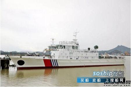 江龙船艇批量40米级B型巡逻艇3号艇顺利下水