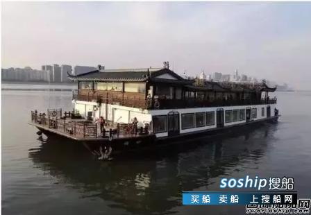 钱航船舶交付钱塘江流域最大电动双体仿古游船