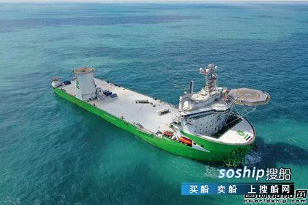 启东中远海运海工为DEME建造风电安装船完工启航