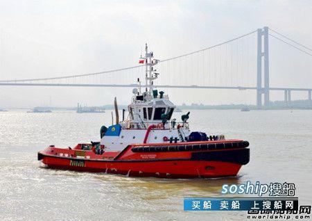 镇江船厂交付4艘3300AV全回转拖船