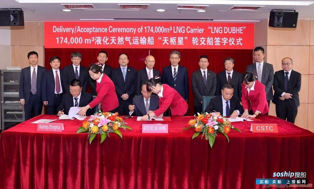 沪东中华交付亚马尔项目LNG船“天枢星”号